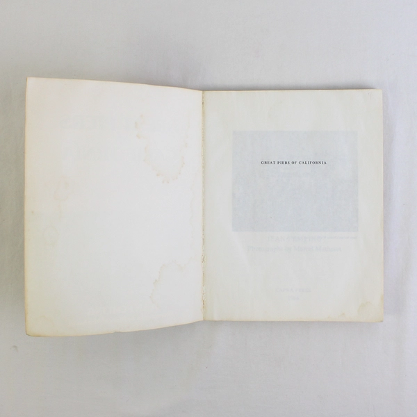 Great Piers of California A Guided Tour By Jean Femling 1984 PB Illustrated