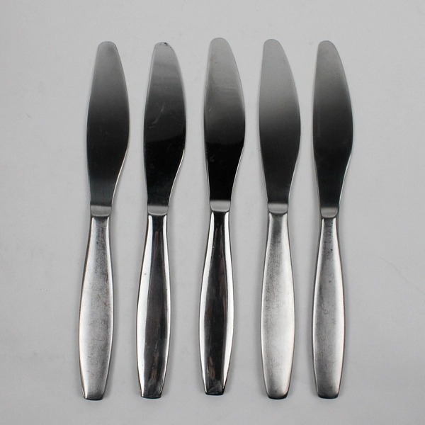 Lot Of 5 Gourmet Settings Non-Stop (Stainless) Flatware Dinner Knives 9.25"