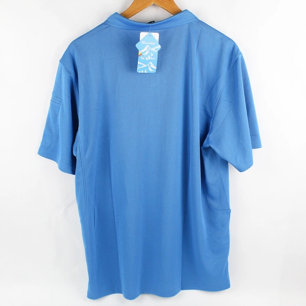 NWT Magcomsen Blue Short-Sleeve Polo Shirt Men's Size Large