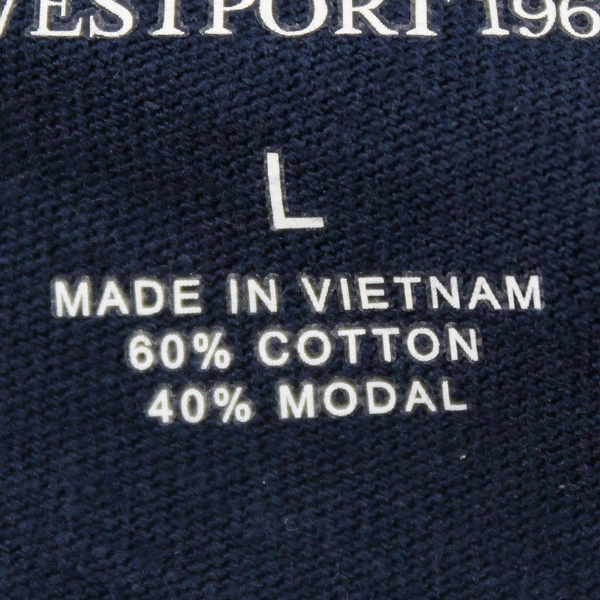 Westport Gold Pineapple Pattern Navy Blue Short-Sleeve T-Shirt Women's Large