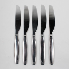 Lot Of 5 Gourmet Settings Chelsea (Stainless) Flatware Dinner Knives 9.5" Long
