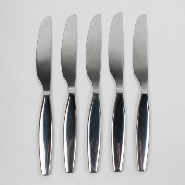 Lot Of 5 Gourmet Settings Chelsea (Stainless) Flatware Dinner Knives 9.5" Long