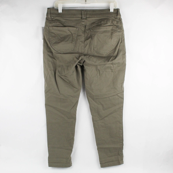 NWT Democracy Green Ankle Skimmer Curve Tapered Pants Women's Size 12