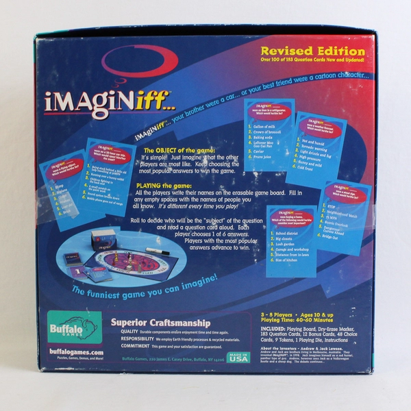 Imaginiff Revised Edition Board Game Buffalo Games 1998