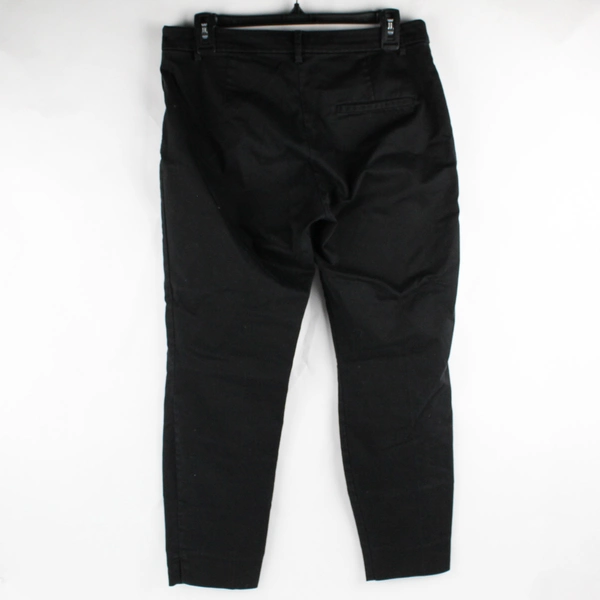 H&M Solid Black Tapered Leg Pants Women's Size 10
