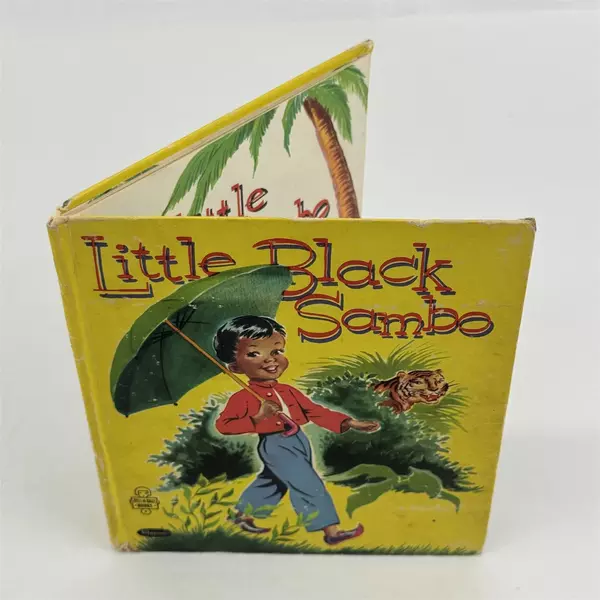 Vintage 1953 Little Black Sambo Whitman Publishing Tell-a-Tale Hardcover Book