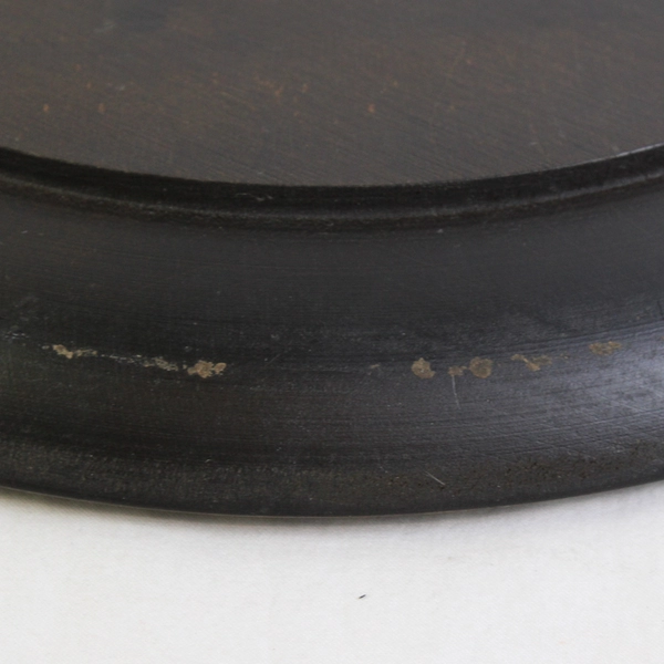 VTG Floral Hand-Painted Folk-Art Decorative Wooden Wall-Hanging Plate 10"