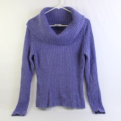 Casual Corner Lavender Purple Cowl Neck Sweater Women's Size Medium