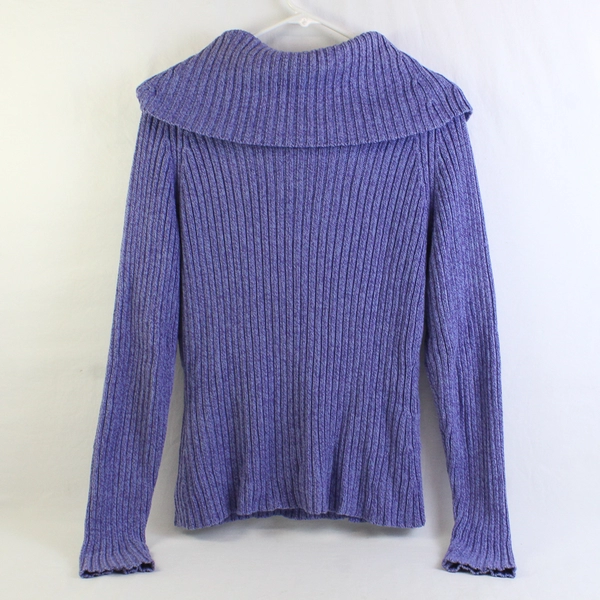 Casual Corner Lavender Purple Cowl Neck Sweater Women's Size Medium