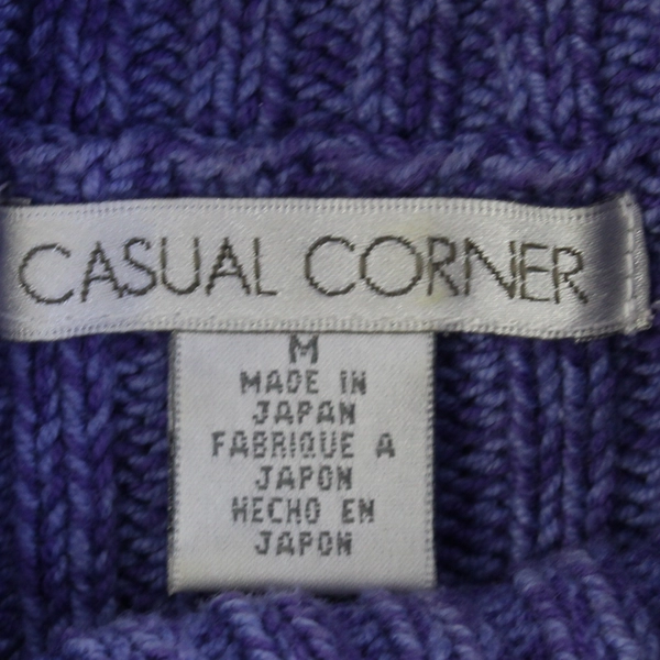 Casual Corner Lavender Purple Cowl Neck Sweater Women's Size Medium