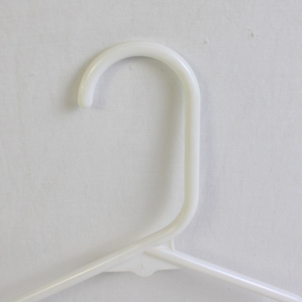 Mixed Lot of 10 White Plastic Clothes Hangers Closet Storage