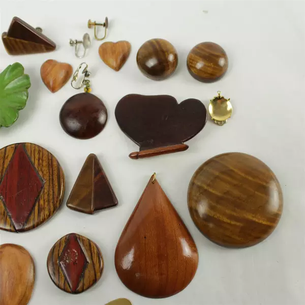 Wooden Shapes & Mixed Jewelry Making Supplies Assortment for Crafts