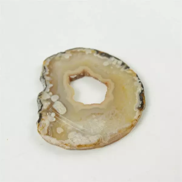 Lot of 5 Natural Brown Agate Slices for Crafts Jewelry