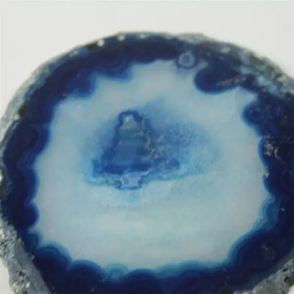Lot of 5 Natural Blue Agate Slices for Jewelry Crafts 