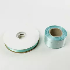 Lot of 2 Blue Craft Ribbons 5in and 5/8 in Sewing Gift Wrap