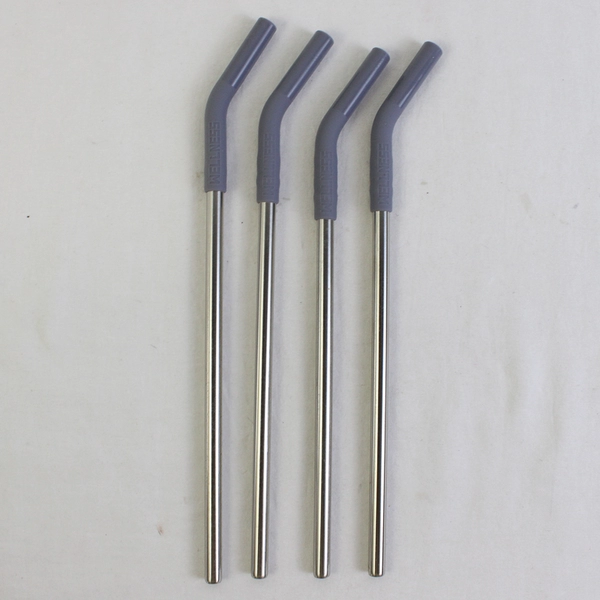 Lot of 8 Reusable Stainless Steel and Silicone Straws