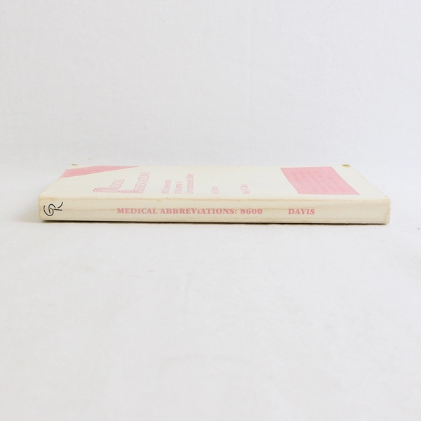 Medical Abbreviations: 8,600 Conveniences by Neil M Davis 6th Edition 1993 PB