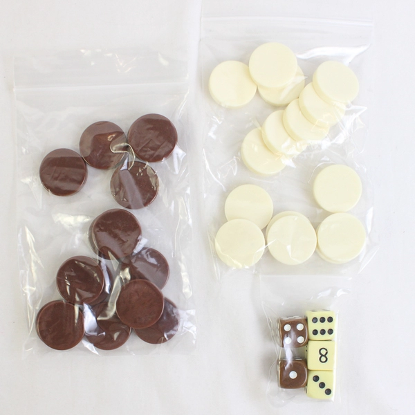 GO! GAMES Leatherette Backgammon Set with Old World Map Design 15in Full Game