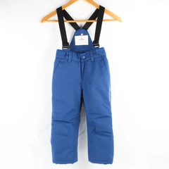 Topolino Kids 2T-3T Blue Insulated Snow Pants w/Black Adjustable Suspenders