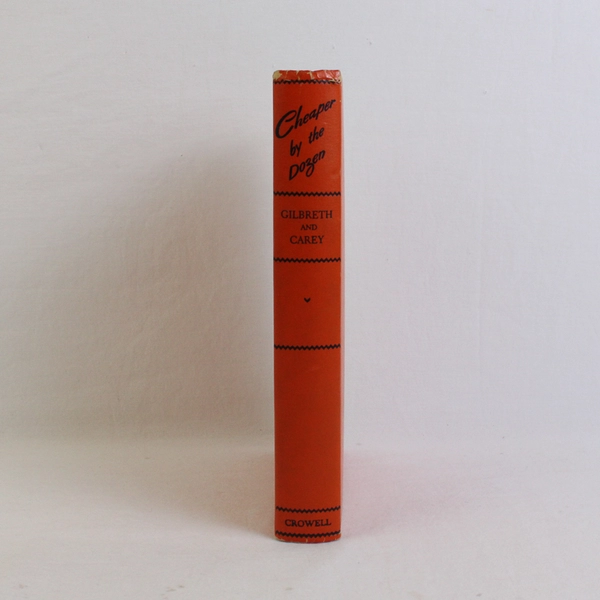 Cheaper By the Dozen 17th Printing Hardcover (1949) Frank B. Gilbreth, Jr.