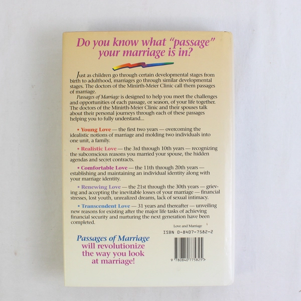 Passages of Marriage Multiple Authors 1991 Hardcover Dust Jacket Good