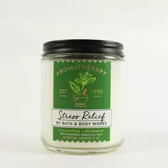 Bath & Body Works Eucalyptus Spearmint Stress Relief 7 oz Single Wick Candle