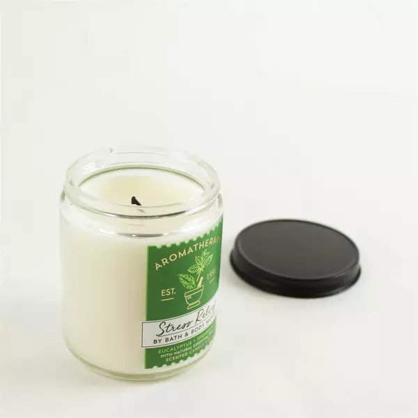 Bath & Body Works Eucalyptus Spearmint Stress Relief 7 oz Single Wick Candle