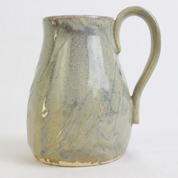 Handmade Pottery Ceramic Muted Tones Mug Vase Glaze Flaws