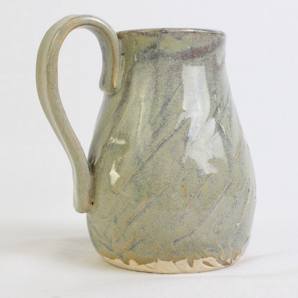 Handmade Pottery Ceramic Muted Tones Mug Vase Glaze Flaws