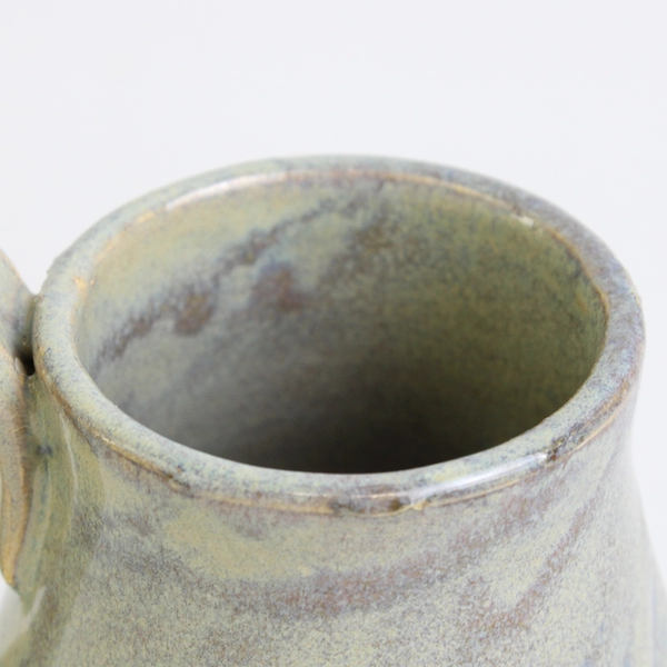 Handmade Pottery Ceramic Muted Tones Mug Vase Glaze Flaws