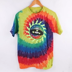 H.E.X Unisex S Alien UFO Tie Dye Graphic Short Sleeve 100% Cotton T-Shirt