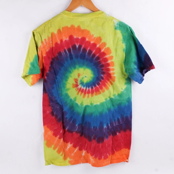 H.E.X Unisex S Alien UFO Tie Dye Graphic Short Sleeve 100% Cotton T-Shirt