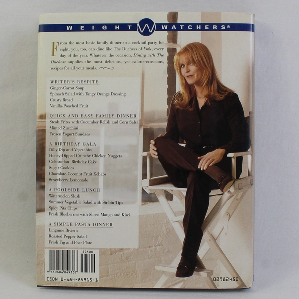 Dining with the Duchess  by Sarah Ferguson & Weight Watchers 1998 HC DJ