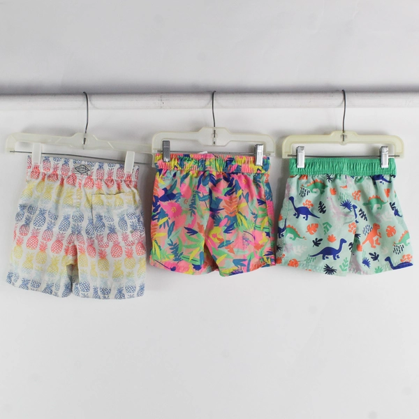 Lot of 3 Cat & Jack and GAP Baby 4T Swim Trunks Multicolor and Patterned