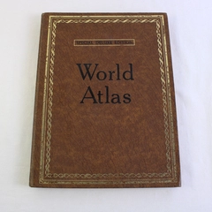 World Atlas Special Deluxe Edition 1966 Hardcover Good