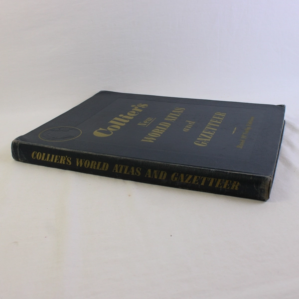 Vintage Collier's World Atlas and Gazetteer 1953 Rand McNally Edition Hardcover 