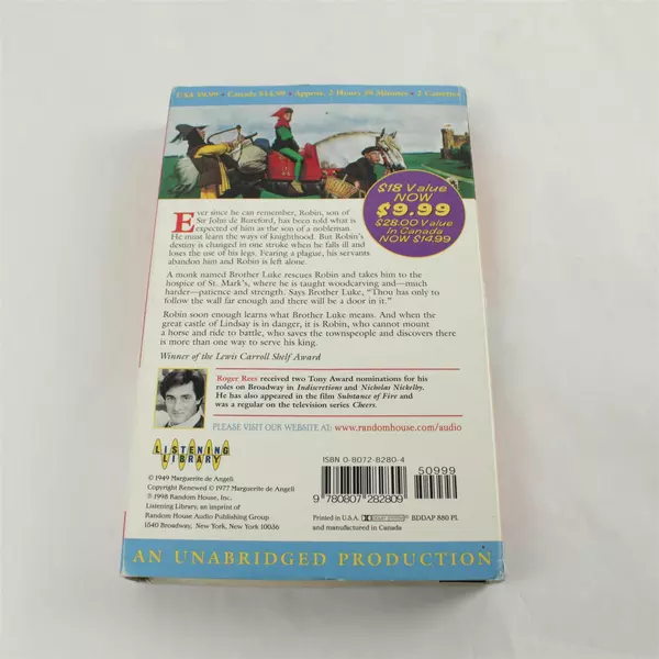 The Door in the Wall Marguerite De Angeli Audiobook Cassette Roger Rees