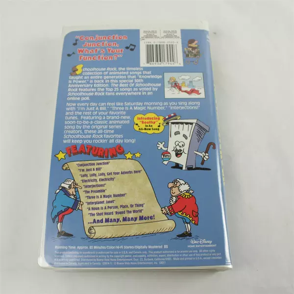 Disney The Best of School House Rock VHS 2002 30th Anniversary Special