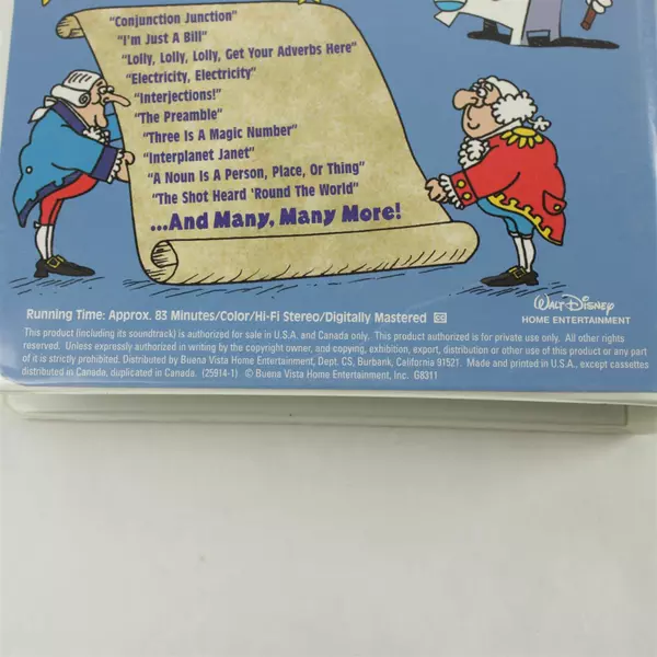 Disney The Best of School House Rock VHS 2002 30th Anniversary Special