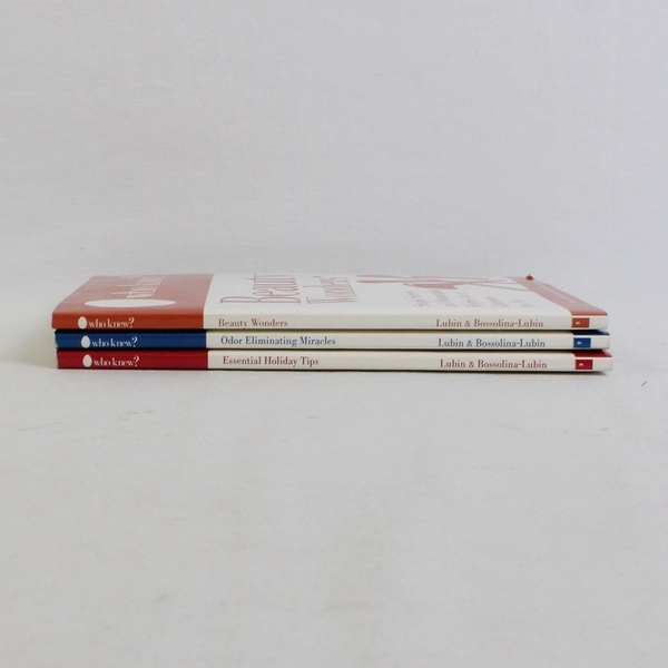 Lot of 3 Who Knew? Books By Bruce Lubin Jeanne Bossolina-Lubin 2012-2013 PB