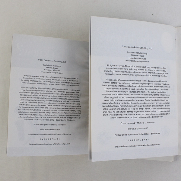 Lot of 3 Who Knew? Books By Bruce Lubin Jeanne Bossolina-Lubin 2012-2013 PB