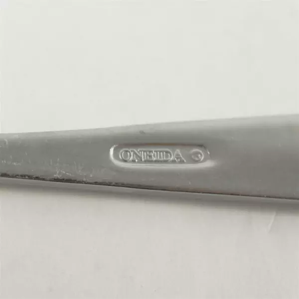 Oneida Taylor Stainless 8pc Set 7 Oval Soup Spoons + 1 Teaspoon