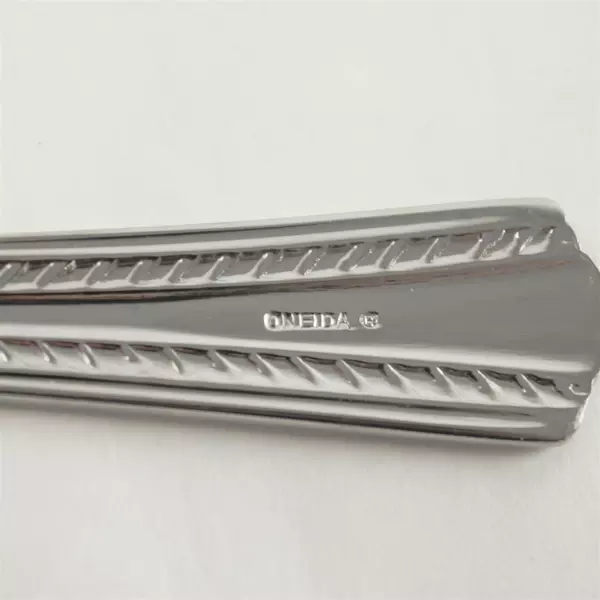 Set of 7 Oneida Fanfare Stainless Steel Dinner Forks 