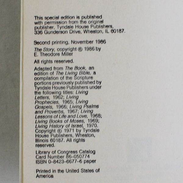 The Story From The Book From Adam to Armageddon 1986 Paperback