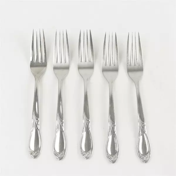 Farberware Cameo Set of 5 Stainless Steel Dinner Forks