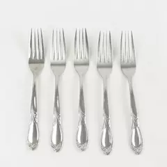 Farberware Cameo Set of 5 Stainless Steel Dinner Forks