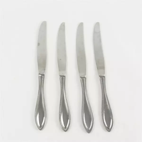 Set of 4 Farberware American Tradition Stainless Modern Solid Knives 9.25"