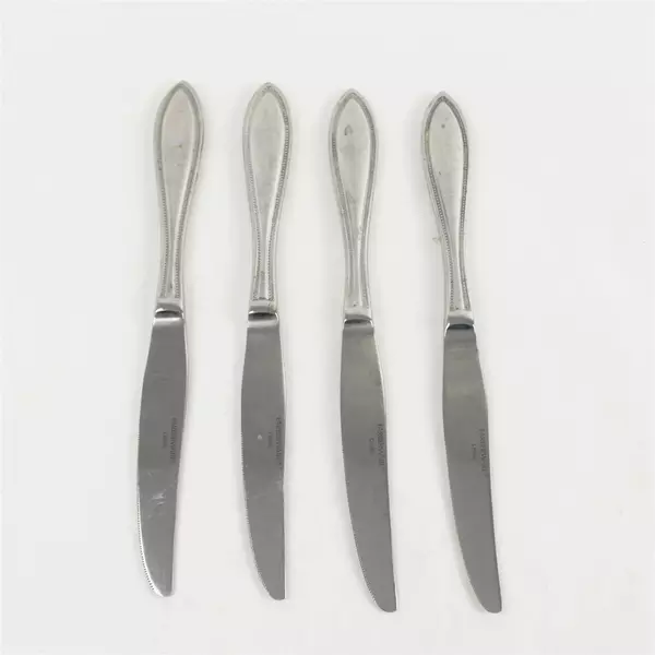 Set of 4 Farberware American Tradition Stainless Modern Solid Knives 9.25"