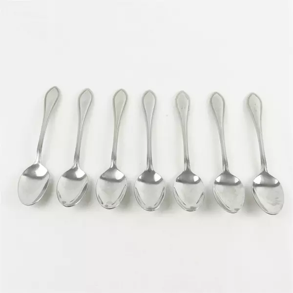Set of 7 Farberware American Tradition Stainless Place/Oval Soup Spoons 7.5in
