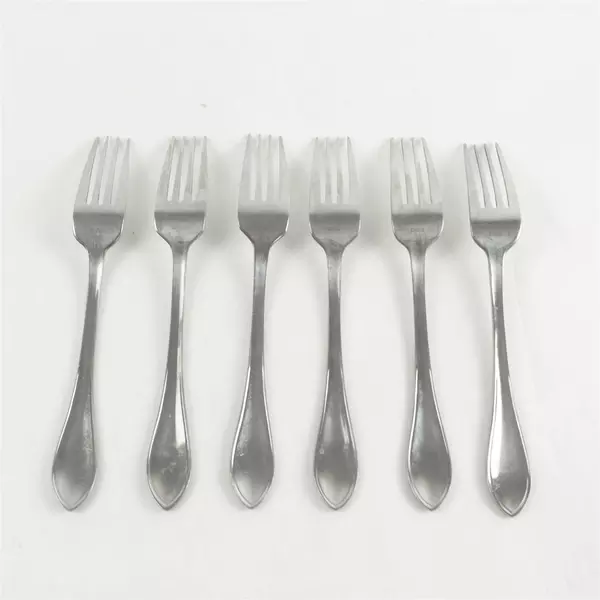 Set of 6 Farberware American Tradition Stainless Forks + 1 Salad Fork